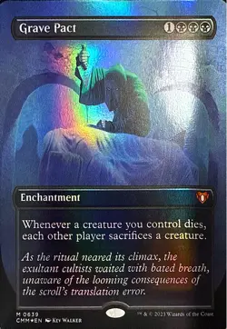 Grave Pact (Borderless) Foil M Commander Masters 639 NM - Image 1