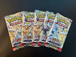 5 X Pokemon TCG Prismatic Evolutions Booster Pack - New & Sealed - Image 1