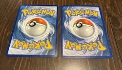 Pokemon JUMBO Oversized Gold Mega Rayquaza & Primal Kyogre Promo Cards See Pics - Image 2