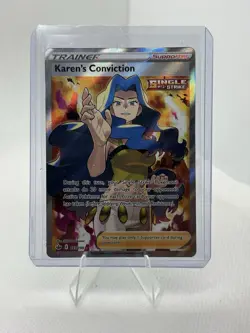 Pokemon Karen's Conviction (193/282) Chilling Reign LP HOLO - Image 1