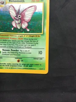 Pokemon Cards: Jungle Rare Holo: Venomoth 13/64 No Symbol Error - Image 5