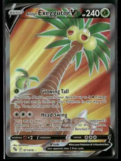 Pokemon GO #071/078 Alolan Exeggutor V (Full Art) - Image 1