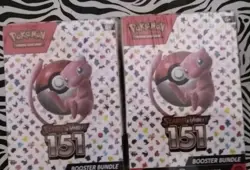 (2)Package English Inc. 6 Booster Packs Pokemon 151 For Children's Games 8 Yrs., - Image 1