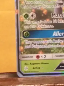 Pokemon TCG Vileplume GX Sun & Moon - Cosmic Eclipse 4/236 Holo Ultra Rare - Image 2