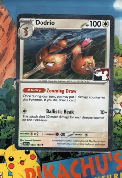 Pokemon TCG Dodrio 085/165 COSMOS Holo Play! Prize Pack Series NM/M - Image 1