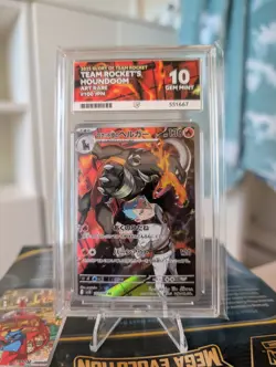 Pokemon TCG Team Rocket's Houndoom 100/098 Art Rare Glory of Team Rocket JPN - Image 1