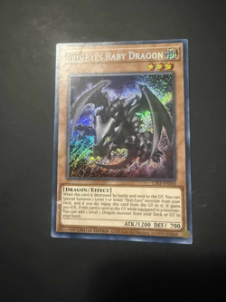 RED-EYES BABY DRAGON LDS1-EN010 YUGIOH YU GI OH CARD - Image 4