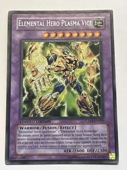 Yugioh Elemental Hero Plasma Vice CT04-EN006 Secret Rare Limited Edition LP - Image 1