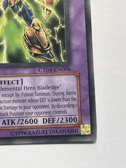 Yugioh Elemental Hero Plasma Vice CT04-EN006 Secret Rare Limited Edition LP - Image 5