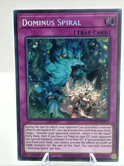 Yu Gi Oh Doom of Dimensions Dominus Spiral 1st ED NM Secret Rare DOOD-EN079 - Image 1