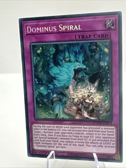 Yu Gi Oh Doom of Dimensions Dominus Spiral 1st ED NM Secret Rare DOOD-EN079 - Image 2