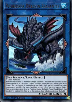 Worldsea Dragon Zealantis - Ultra Rare 1st Edition RA04-EN082 - NM - YuGiOh - Image 1