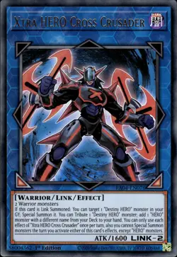 Xtra HERO Cross Crusader - Ultra Rare 1st Edition RA04-EN076 - NM - YuGiOh - Image 1