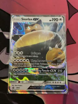 Pokemon TCG Cards Snorlax GX SM05 Black Star Promo Holo (Regular Size) Nm - Image 1