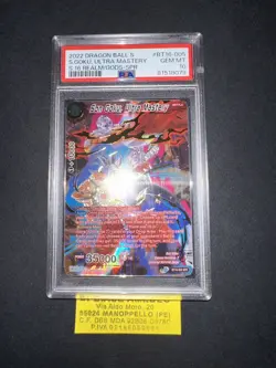 DRAGONBALL PSA 10 SON GOKU,ULTRA MASTERY BT16-005 S.16 REALM/GODS DB SUPER CARD - Image 5