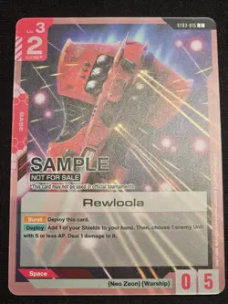 Rewloola ST03-015 Gundam Card Game Sample Deck - Image 1