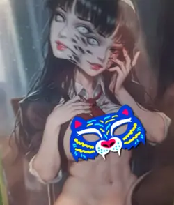 SCARY BRUNETTE TEMPTRESS FOIL WAIFU ANIME CARD - Image 2
