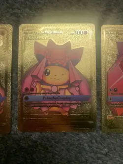 Pokemon TCG Gold Foil Pikachu Fan Art Card Pokemon Card - Image 3