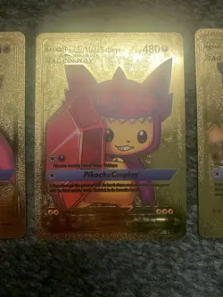 Pokemon TCG Gold Foil Pikachu Fan Art Card Pokemon Card - Image 4