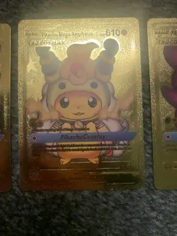 Pokemon TCG Gold Foil Pikachu Fan Art Card Pokemon Card - Image 5