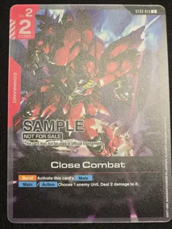 Close Combat ST03-013 Gundam Card Game Sample Deck - Image 1
