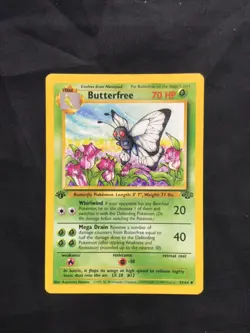 Pokemon Cards: Jungle 1st Edition Uncommon: Butterfree 33/64 D Error - Image 1