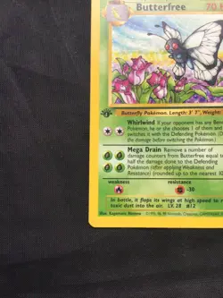 Pokemon Cards: Jungle 1st Edition Uncommon: Butterfree 33/64 D Error - Image 5