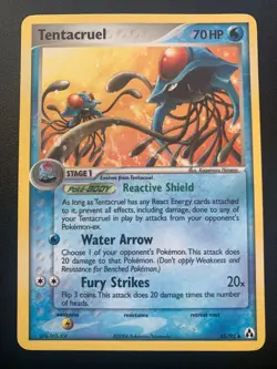 Tentacruel EX Legend Maker 45/92 Regular Uncommon Pokemon Trading Card - Image 1
