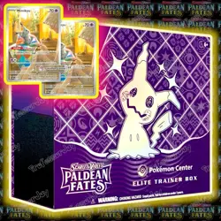 POKEMON CENTER TCG SV4.5 ETB CARDS : PALDEAN FATES SEALED ELITE TRAINER BOX 151 - Image 1
