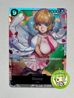 Stussy - OP07-085 - Super Rare - 500 Years in the Future - One Piece TCG Card - Image 1