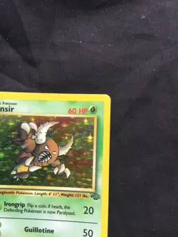 Pokemon Cards: Jungle 1st Edition Rare Holo: Pinsir 9/64 Scratch Error - Image 4