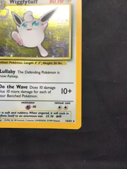 Pokemon Cards: Jungle Rare Holo: Wigglytuff 16/64 No Symbol Error - Image 5