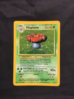 Pokemon Cards: Jungle Rare Holo: Vileplume 15/64 No Symbol Error - Image 1