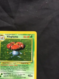 Pokemon Cards: Jungle Rare Holo: Vileplume 15/64 No Symbol Error - Image 4