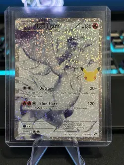 Reshiram 113/114 Celebrations Holo Full Art Ultra Rare Pokemon Card TCG NM - Image 1