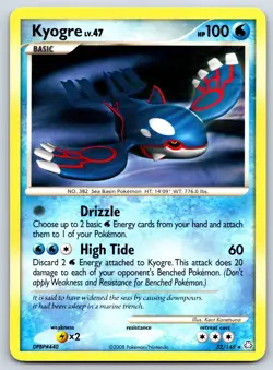Kyogre - DP Legends Awakened 32/146 Rare Pokemon Card LP - Image 1