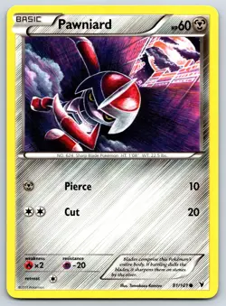 Pawniard - BW Noble Victories 81/101 Tomokazu Komiya Pokemon Card NM - Image 1