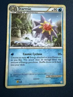 Starmie 53/123 HGSS Uncommon Non Holo Pokemon Card - NM - Image 1