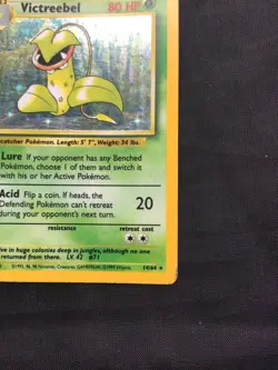 Pokemon Cards: Jungle Rare Holo: Victreebel 14/64 No Symbol Error - Image 5
