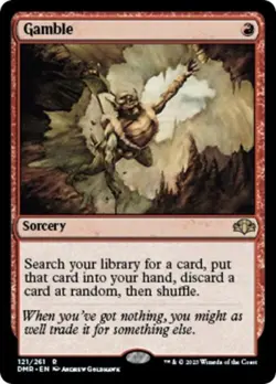 Gamble -Foil Near Mint MTG Dominaria Remastered - Image 1