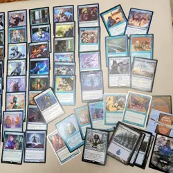 WIZARDS Blue Naru Mythic Rare Complete COMMANDER DECK. ALL 100 Magic Cards - Image 2