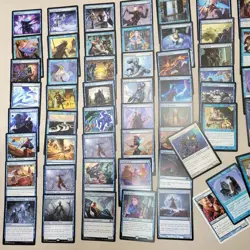 WIZARDS Blue Naru Mythic Rare Complete COMMANDER DECK. ALL 100 Magic Cards - Image 3