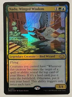 Nadu, Winged Wisdom Foil - Modern Horizons 3 MTG Magic the Gathering - Image 1