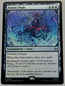 MTG Marvel’s Spider-Man Eternal Future Flight Enchantment RARE FOIL #0006 - Image 1