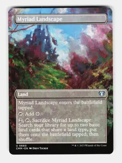 MTG: Myriad Landscape (Borderless) | Commander Masters 660 NM - Image 1