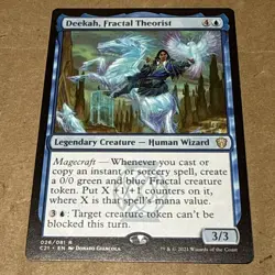 Magic The Gathering - Deekah, Fractal Theorist R Commander 2021 26/81 Near Mint - Image 1