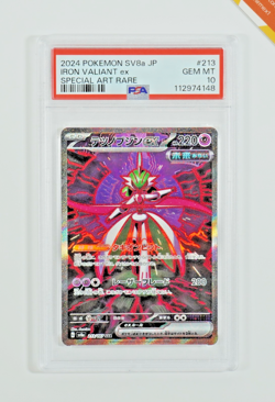 Pokemon PSA 10 Iron Valiant Ex #213 SV8a Special Art Rare 2024 Japanese - Image 1