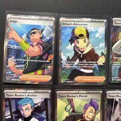 Full Art Trainer Lot of 7 Pokemon Scarlet & Violet Destined Rivals Pack Fresh - Image 2