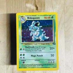 Vintage 1999 Nidoqueen 7/64 Jungle Holo Rare English Pokemon TCG WOTC LP Card - Image 1
