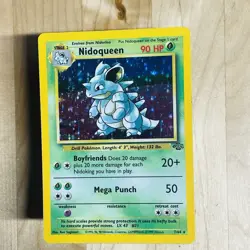 Vintage 1999 Nidoqueen 7/64 Jungle Holo Rare English Pokemon TCG WOTC LP Card - Image 2